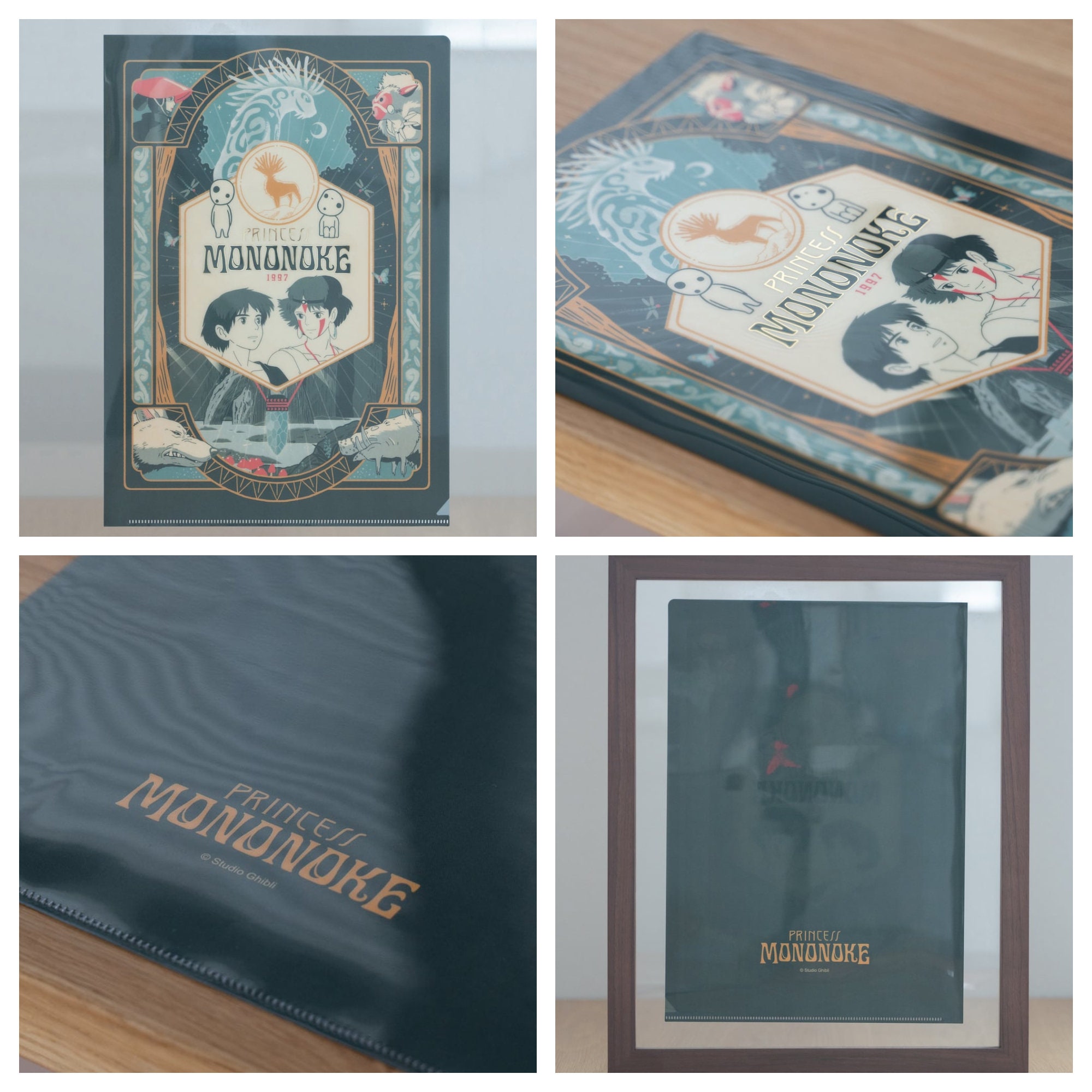 Movic Studio Ghibli Clear Folder - A4 - Retro Frame - Spirited Away