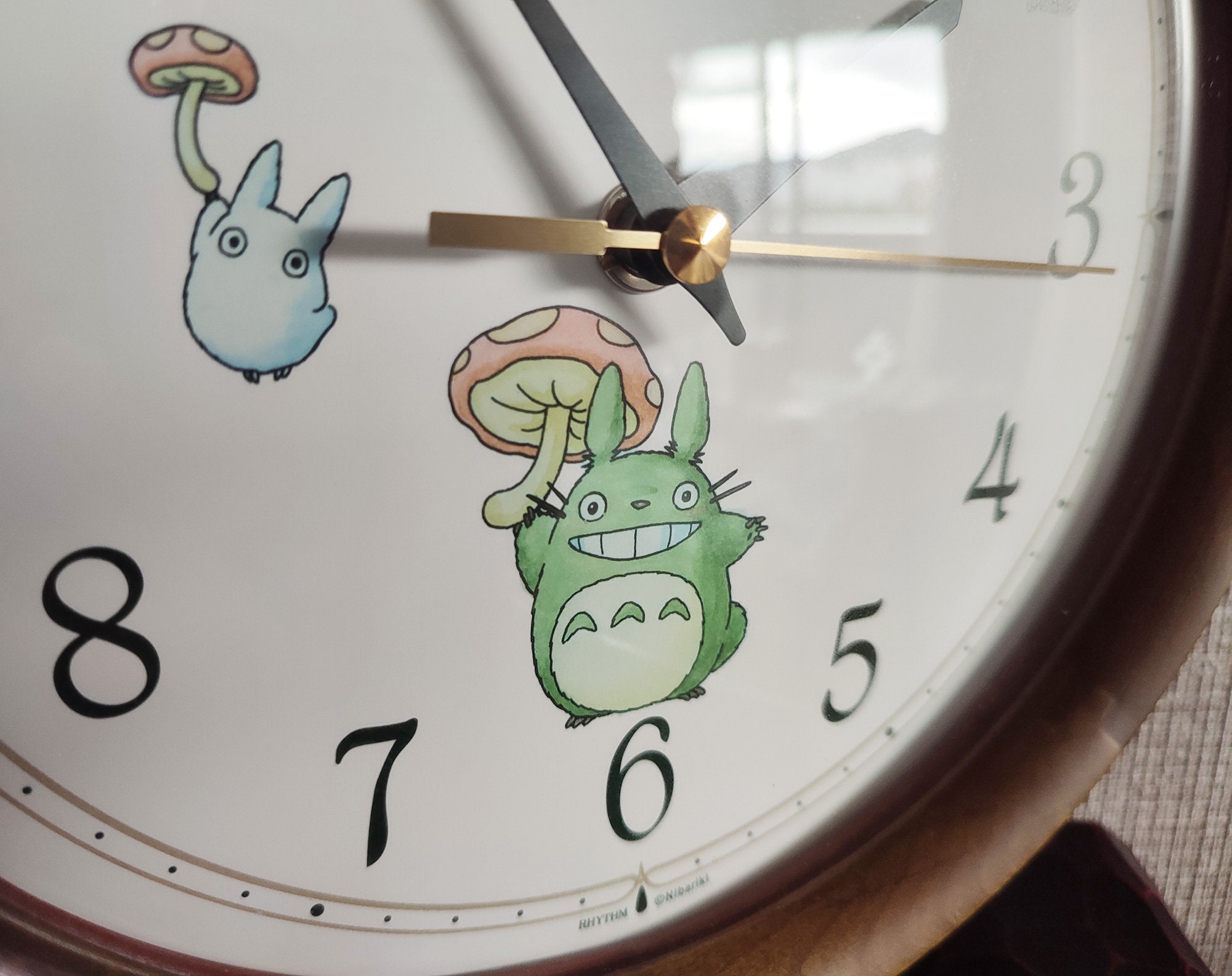 Studio Ghibli Totoro Wall Clock Cartoon My Neighbor Totoro Vinyl