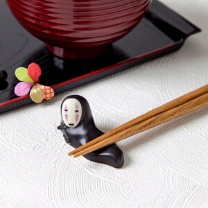 Original Ghibli Ceramic Chopsticks Rest Set of 4 Spirited Away Figure/Figurine/Interior Home Decor No Face/Bo Mouse Studio Ghibli Gift image 4