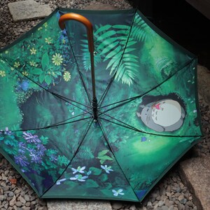 Original Ghibli Totoro Umbrella • My Neighbor Totoro "Mysterious Encounter" Decorative Accessory/Design Merch • Anime Studio Ghibli Gift