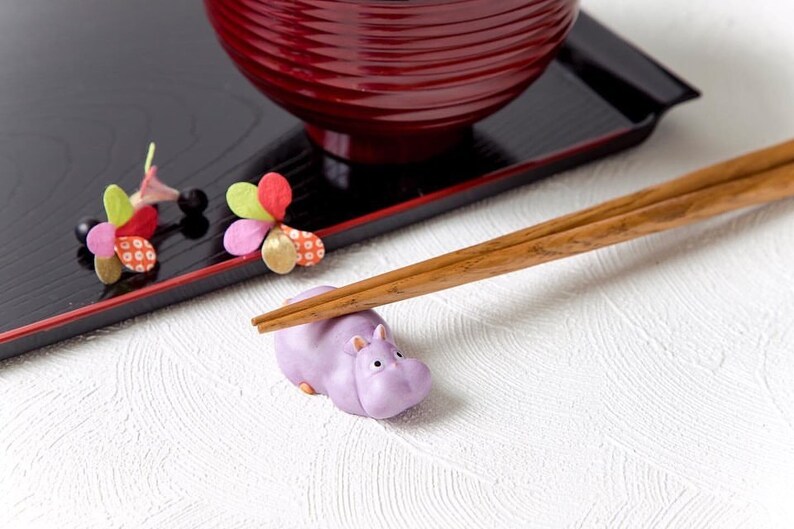 Original Ghibli Ceramic Chopsticks Rest Set of 4 Spirited Away Figure/Figurine/Interior Home Decor No Face/Bo Mouse Studio Ghibli Gift image 3