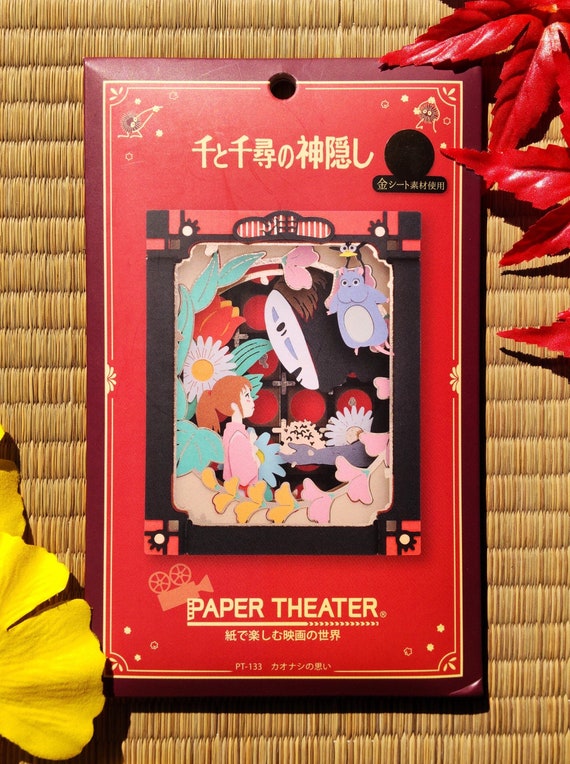 Original Ghibli Spirited Away Paper Theater  Diorama/papercraft/miniature/home Decor Anime Film Scene Chihiro, Kaonashi,  No Face 