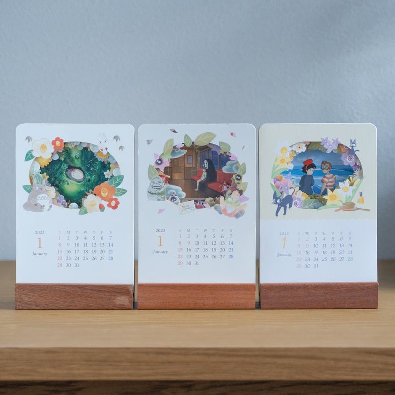 Studio Ghibli Desk Calendar Printable Word Searches