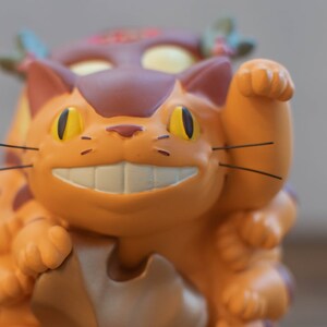 Original Ghibli Catbus/Lucky Cat Figure My Neighbor Totoro Figurine/Statue/Replica/Home Decor/Interior Diorama Studio Ghibli Gift image 5