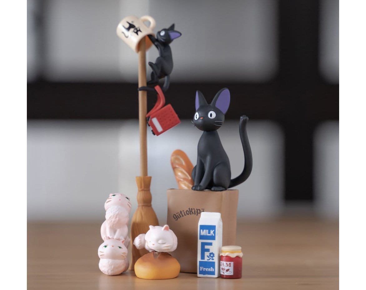 Original Ghibli Jiji Figure Set/balance Toy Small Figurine/mini