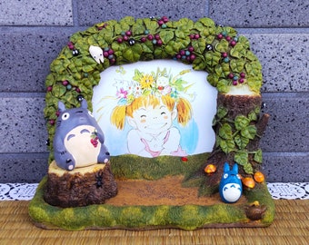 Vintage* Original Ghibli Totoro Photo Frame/Accessory Holder • My Neighbor Totoro Figure/Figurine/Replica/Home Decor/Interior Diorama/Gift