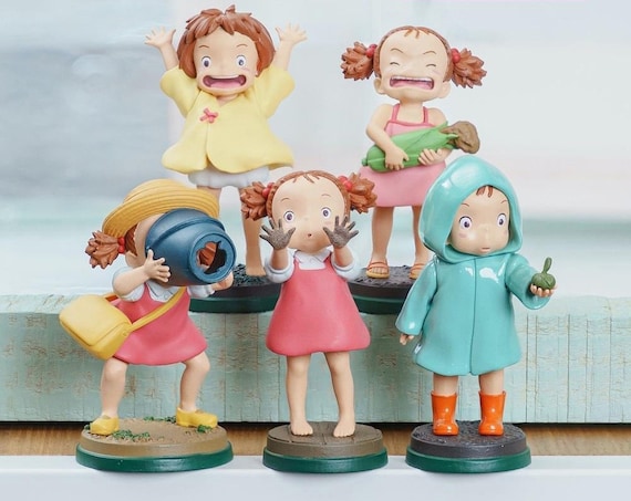 Original Ghibli Mei-chan Figure set of 6 My Neighbor Totoro Figurine/statue/home  Decor/interior Diorama Anime Studio Ghibli Gift 