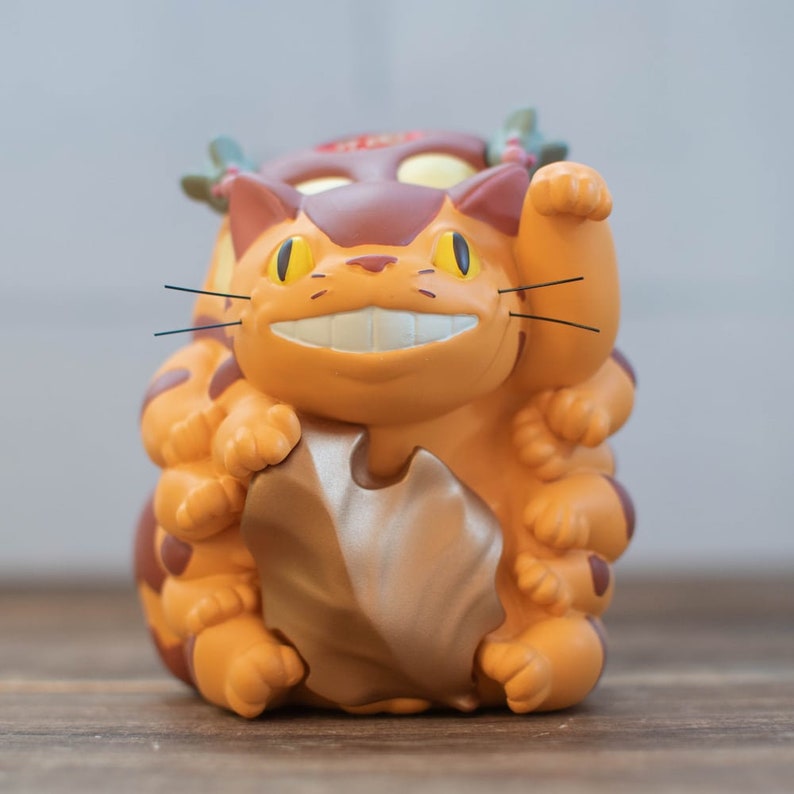 Original Ghibli Catbus/Lucky Cat Figure My Neighbor Totoro Figurine/Statue/Replica/Home Decor/Interior Diorama Studio Ghibli Gift image 2