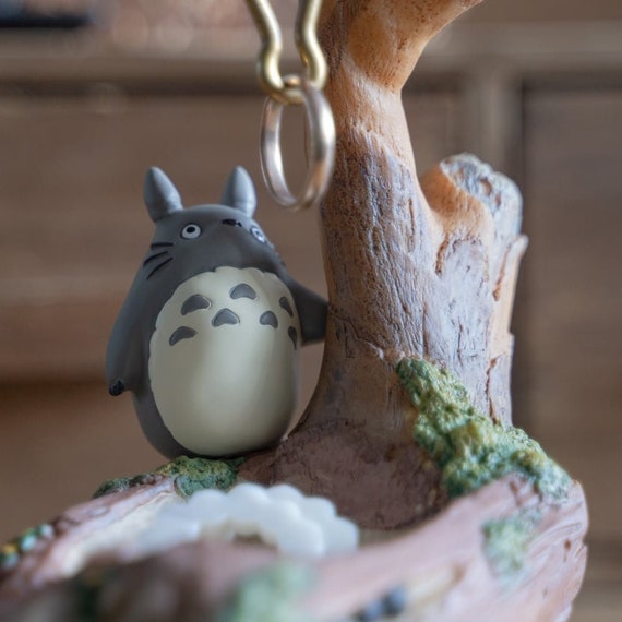 Miniature Totoro Drinking Tea Figurines