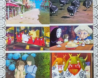 Vintage* Original Ghibli Spirited Away Postcard • Message card/Writing letter • Japanese Stationery • Chihiro, Yubaba, Kaonashi (No Face)