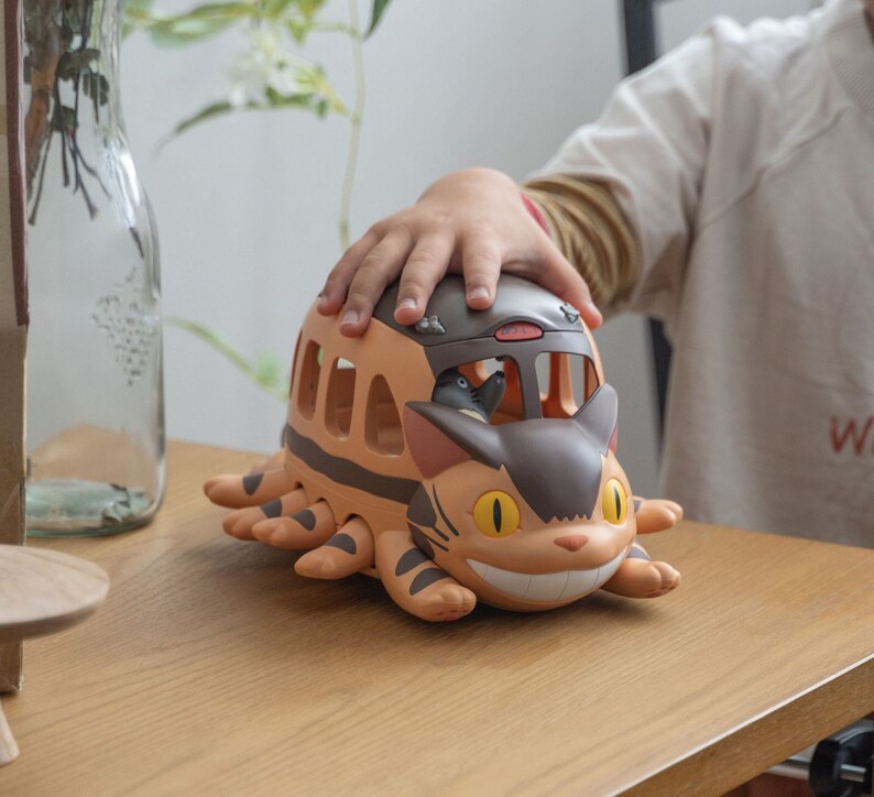 Original Ghibli Catbus Action Toy/Figure My Neighbor Totoro Figurine/Statue/Replica/Interior Decor/Holder Anime Studio Ghibli Gift image 1