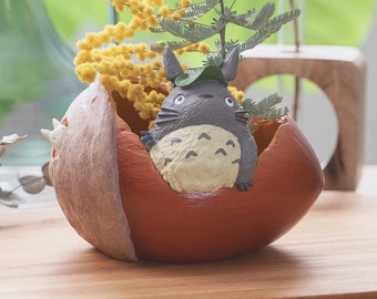 Original Ghibli Planter Cover/Pot • My Neighbor Totoro Vase/Holder/Stand/Replica/Interior Decor/Diorama • Anime Ghibli Studio Gift