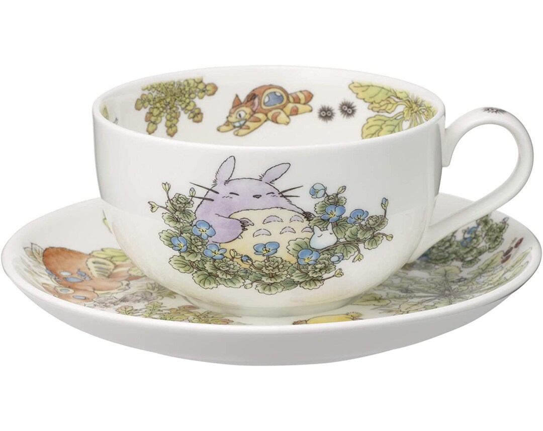 Original Ghibli Totoro Tea Cup Set Japanese Bone China Noritake Milk