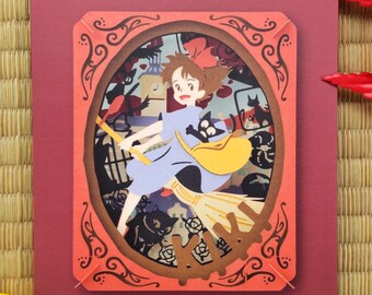 Original Ghibli Spirited Away Paper Theater  Diorama/papercraft/miniature/home Decor Anime Film Scene Chihiro, Kaonashi,  No Face 