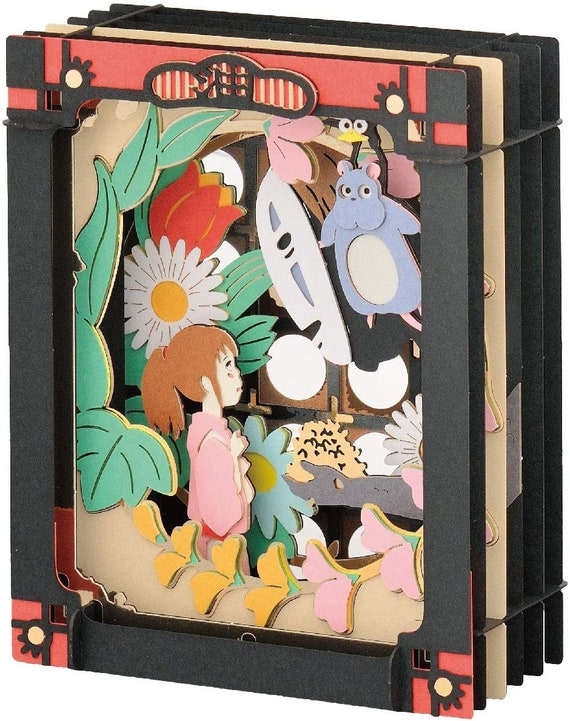 The other Paper Theater I got. The orange you see is the LED from the  display case. : r/ghibli