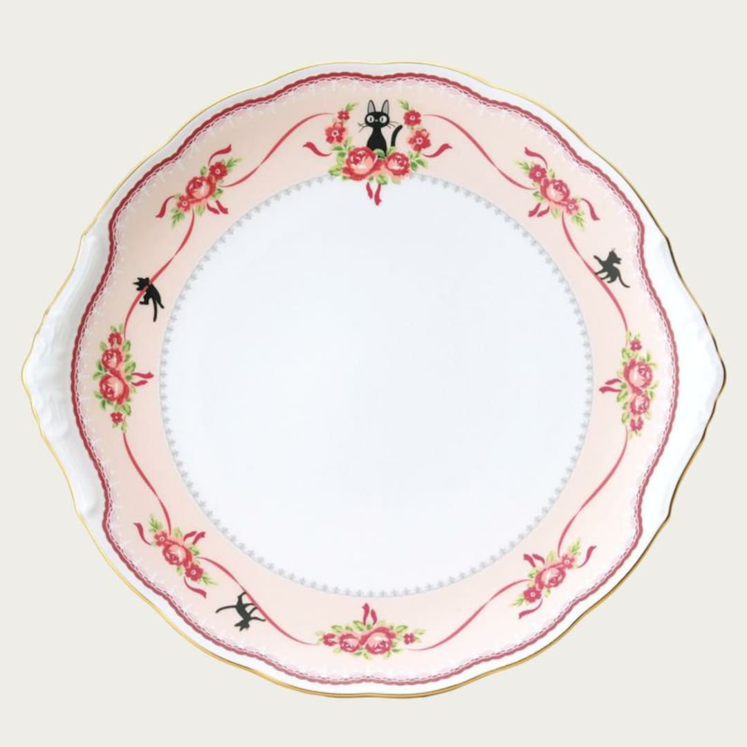 Original Ghibli Kikis Delivery Service Plate 28cm Japanese Bone China