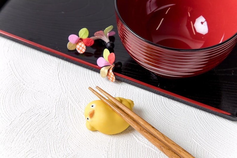 Original Ghibli Ceramic Chopsticks Rest Set of 4 Spirited Away Figure/Figurine/Interior Home Decor No Face/Bo Mouse Studio Ghibli Gift image 6