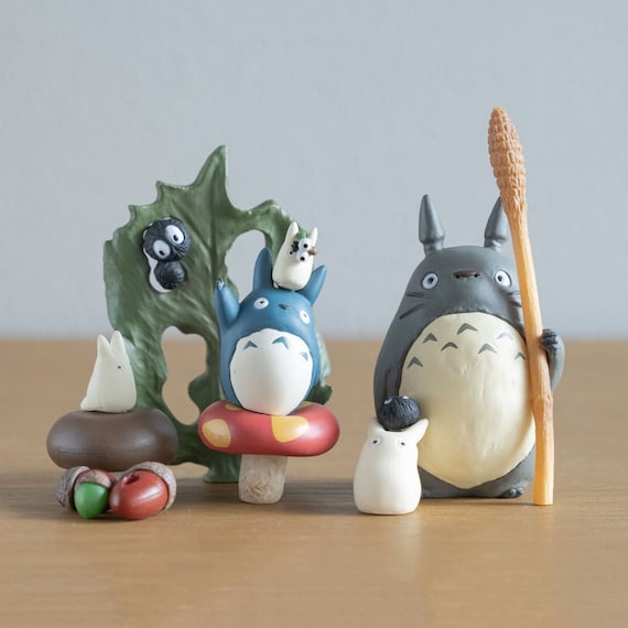 Original Ghibli Totoro Figure Set/balance Toy Small Figurine/mini