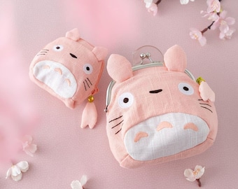 Original Ghibli Totoro-Sakura Beutel • Mein Nachbar Totoro Geldbörse/Kosmetiktasche/Brieftasche/Make-up Etui • Frühling Anime Studio Ghibli Geschenk