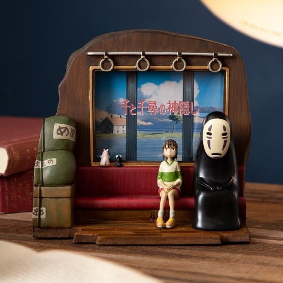 Original Ghibli Studio Spirited Away Photo Frame/bookend Figure/figurine/mini  Statue/replica/home Decor/interior Diorama No Face Gift 