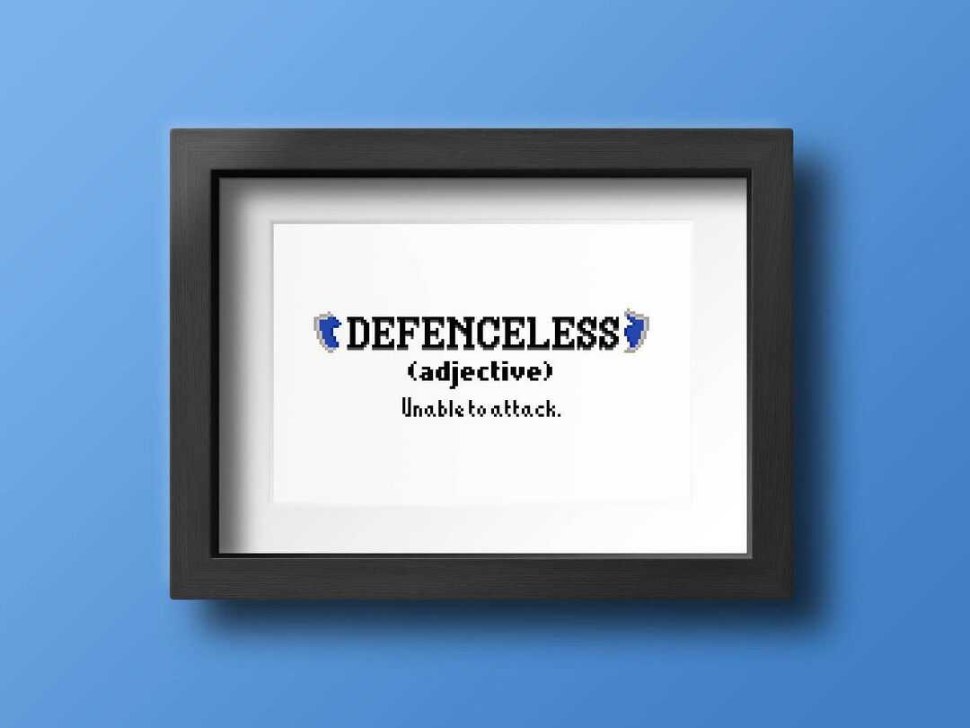 Defenceless [devil's Dictionary] - Cross Stitch Pattern (digital Format ...