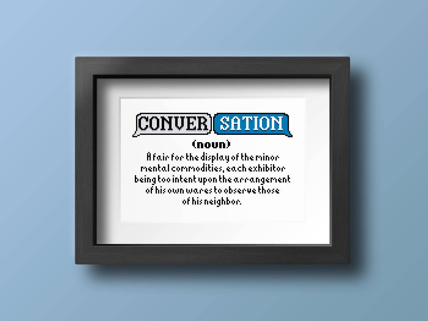 Conversation [devil's Dictionary] Cross Stitch Pattern (digital - Main Image