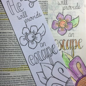 Template R: Bible Journaling Printable Template Set of 5 Designs