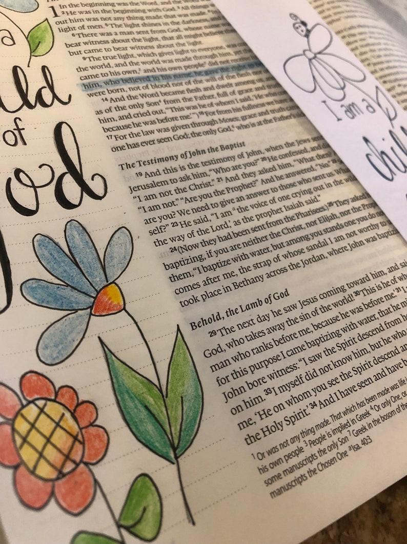 Bible Journaling Printable Template Set of 4 Designs template | Etsy