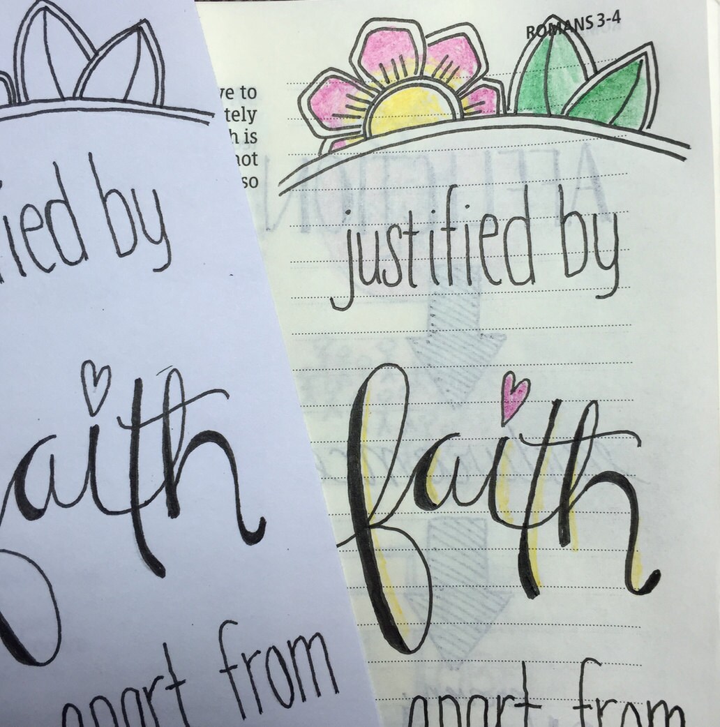 Template M: Bible Journaling Printable Template Set of 5 Designs - New ...