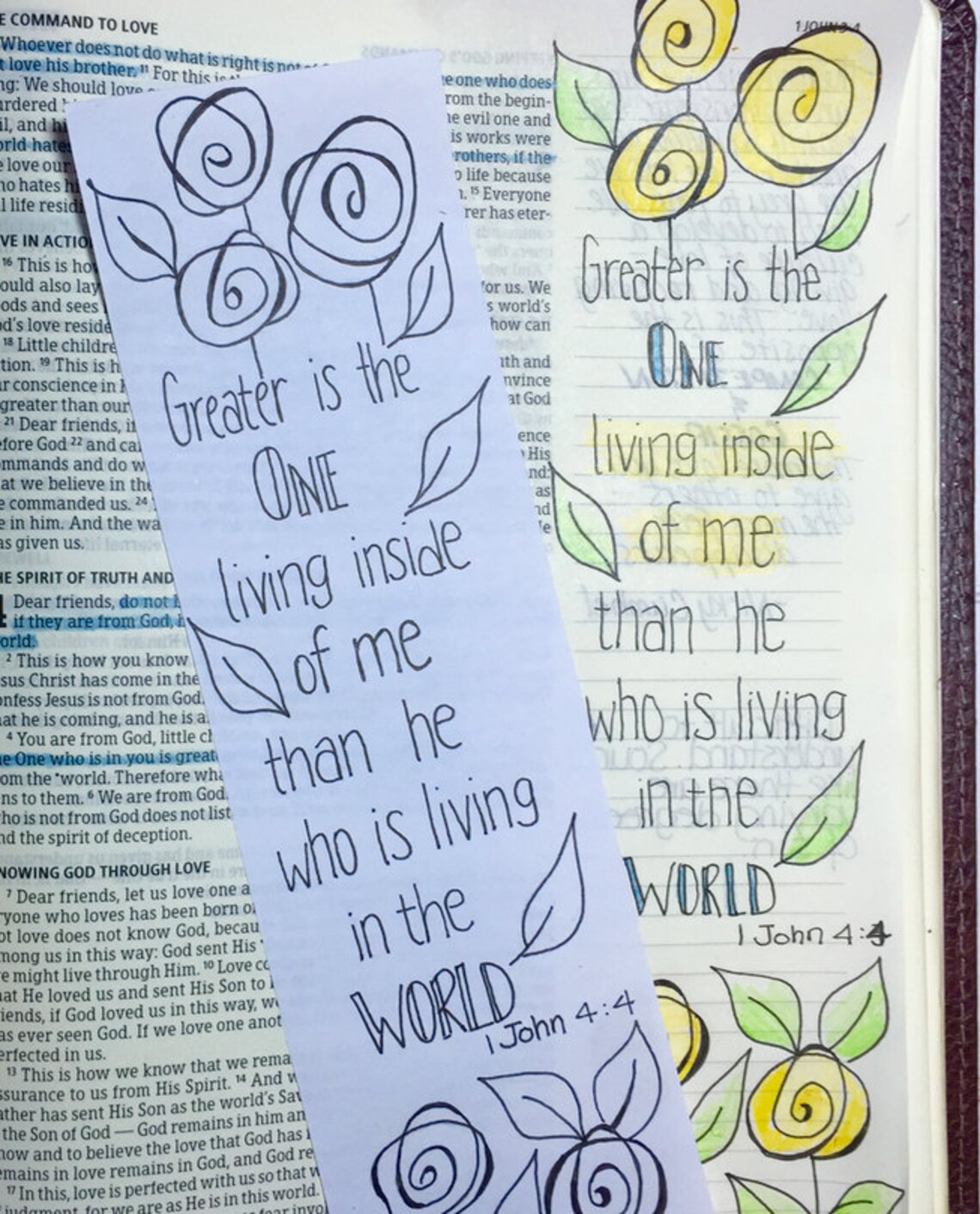 Bible Journaling Printable Template Set of 5 Designs New - Etsy