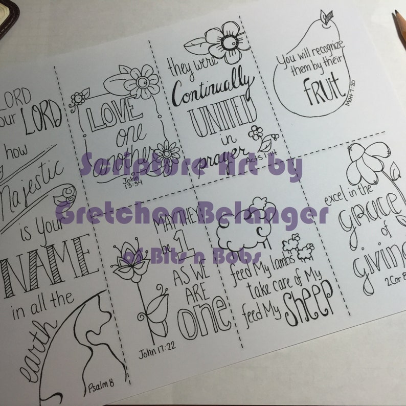 COLLECTION Bible Journaling Printable Template FALL 2016 - Etsy