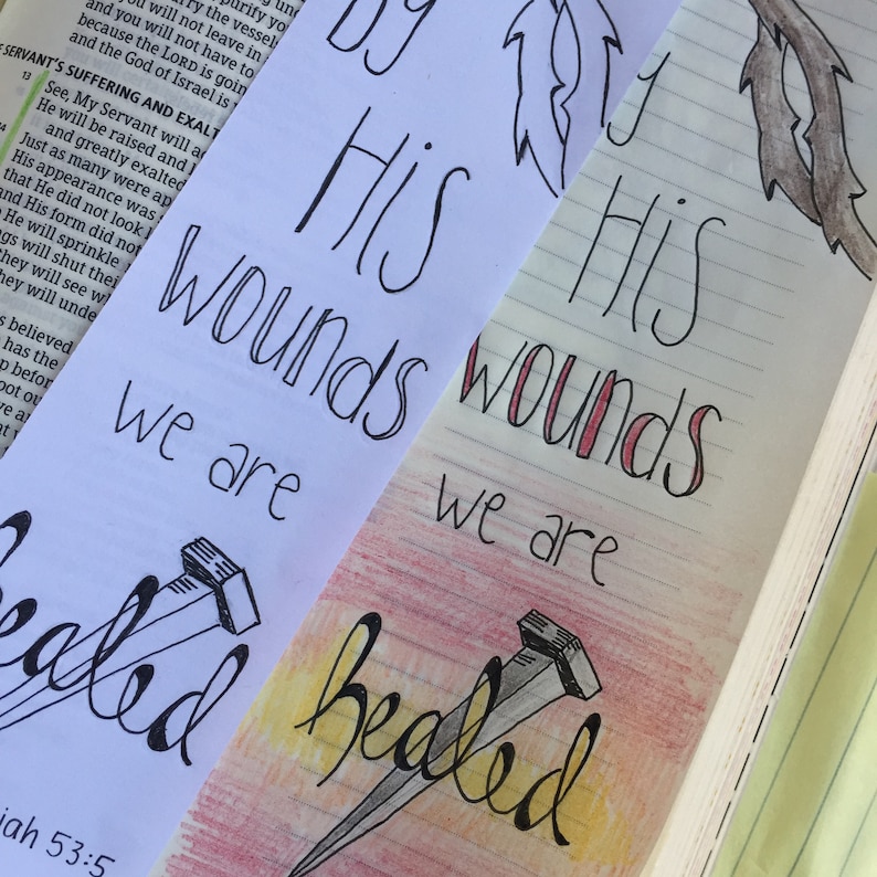 Bible Journaling Printable Template Set of 5 Designs template - Etsy