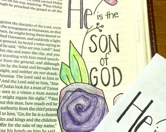 Template W: Bible Journaling Printable Template Set of 5 Designs Book of Acts