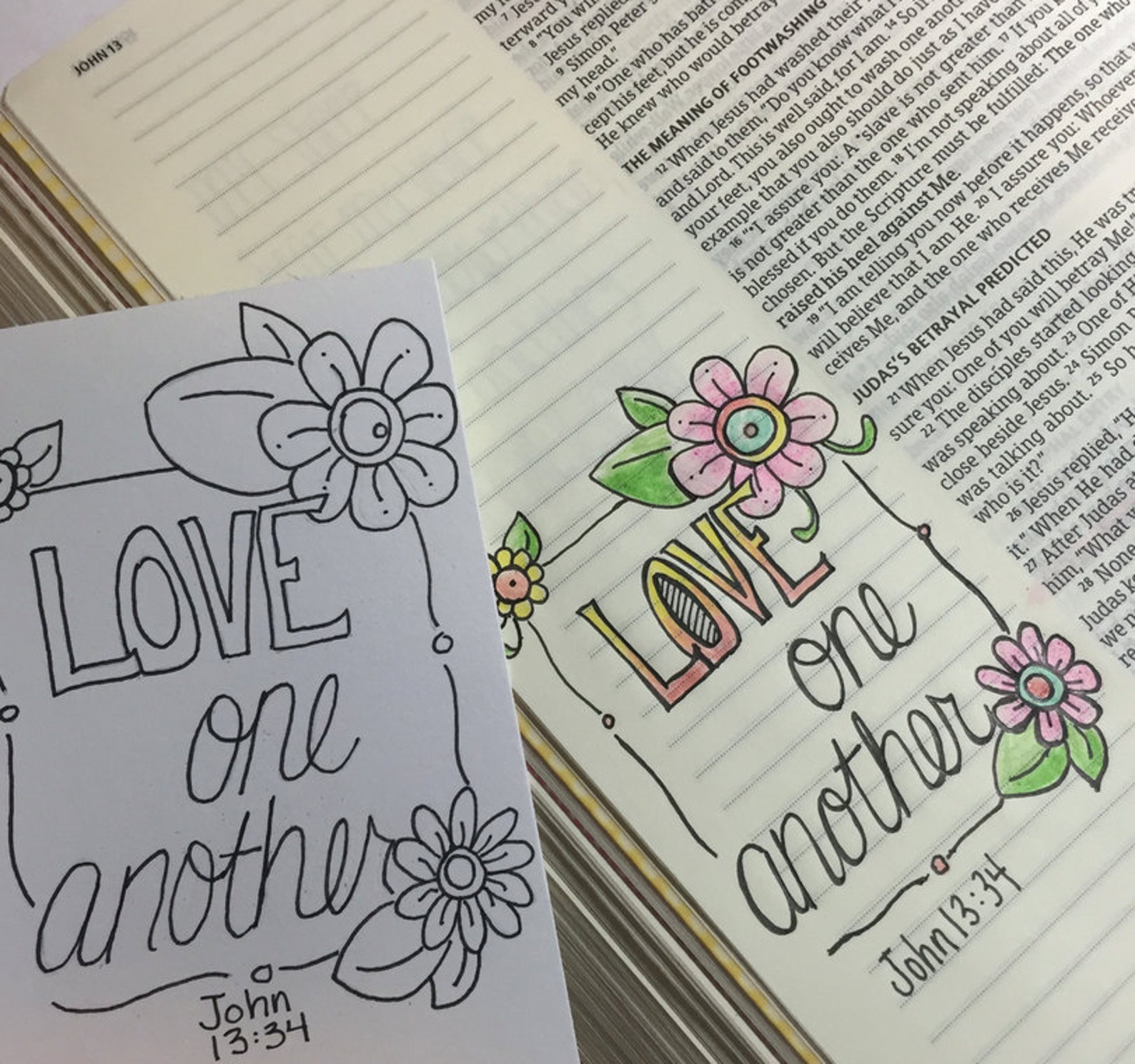 Template A: Bible Journaling Printable Template Set of 7 Designs - Etsy