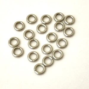 4MM TINY Stainless Steel Jump Rings. Round Open Jump Rings. Jewelry Jump Rings. Jewelry Findings. Handmade Accessories. Handmade Jump Rings.