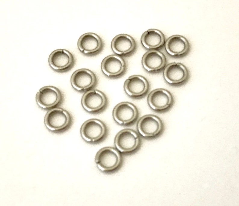 4MM TINY Stainless Steel Jump Rings. Round Open Jump Rings. Etsy