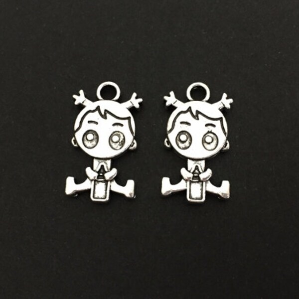 Baby Girl Charms Etsy