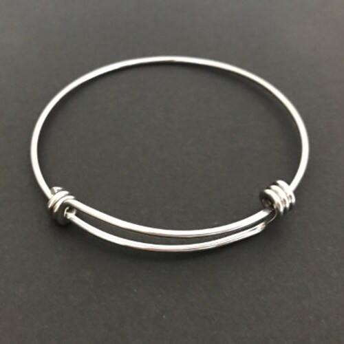 STAINLESS STEEL Bangles Adjustable Wire Bangle Bracelet Blanks Etsy