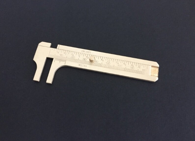 Pocket Caliper. Bead Gauge. Jewelry Measurement Tool. Bead Etsy