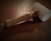 Leathercraft Maul, Hammer Leather Tools Leatherwork 940g (2.07Lb) wood African Zebrano, Maul, Hammer