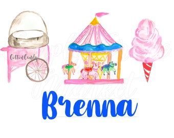 Girl Fair Carnival Farris Wheel  Download Clipart PNG Sublimation Transfer