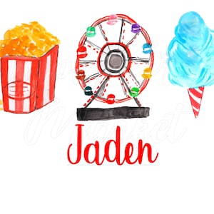 Boy Fair Carnival Farris Wheel  Download Clipart PNG Sublimation Transfer