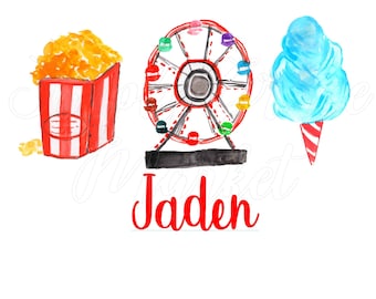 Boy Fair Carnival Farris Wheel  Download Clipart PNG Sublimation Transfer
