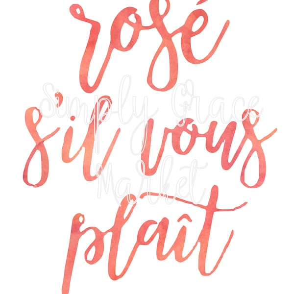 Rose S'il Vous Plait  Download Clipart PNG Sublimation Transfer