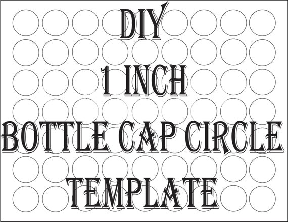 blank bottle cap circle