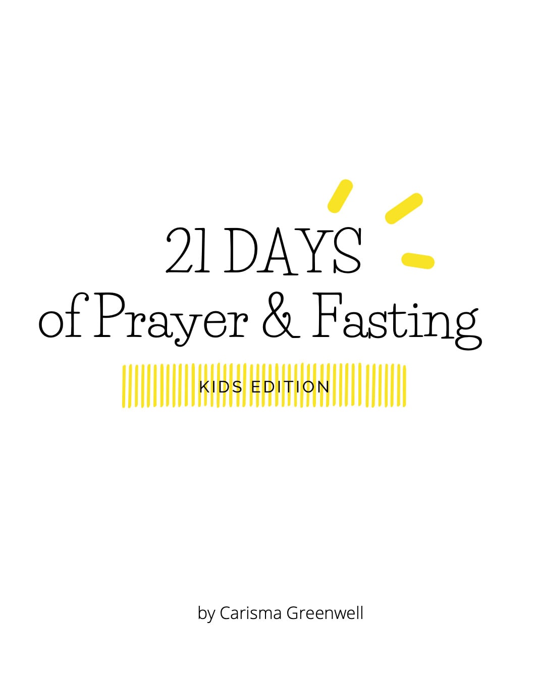 21 Days of Fasting and Prayer - Etsy