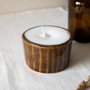 Handmade Candle with Ceramic Box image 3