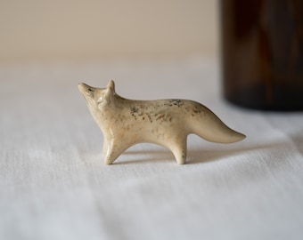 Handmade Ceramic Arctic Wolf