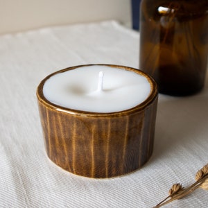 Handmade Candle with Ceramic Box image 2