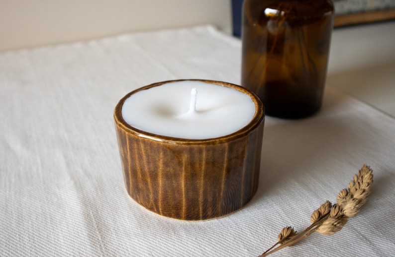 Handmade Candle with Ceramic Box image 2